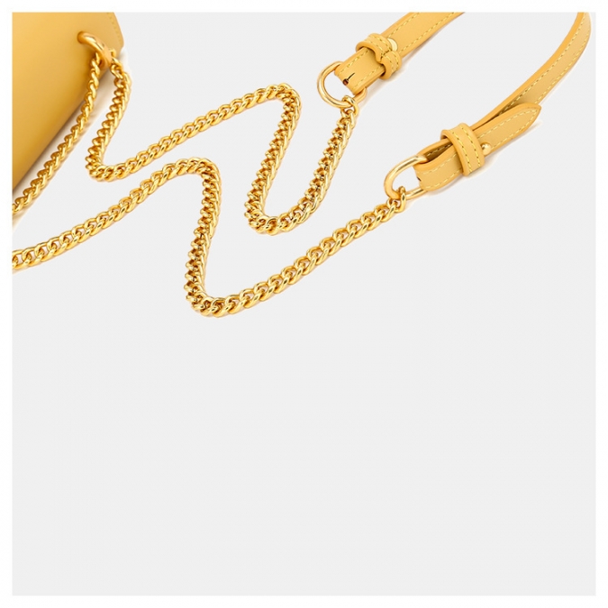 новый дизайн женская маленькая золотая цепочка слинг сумка с ментальным замком 