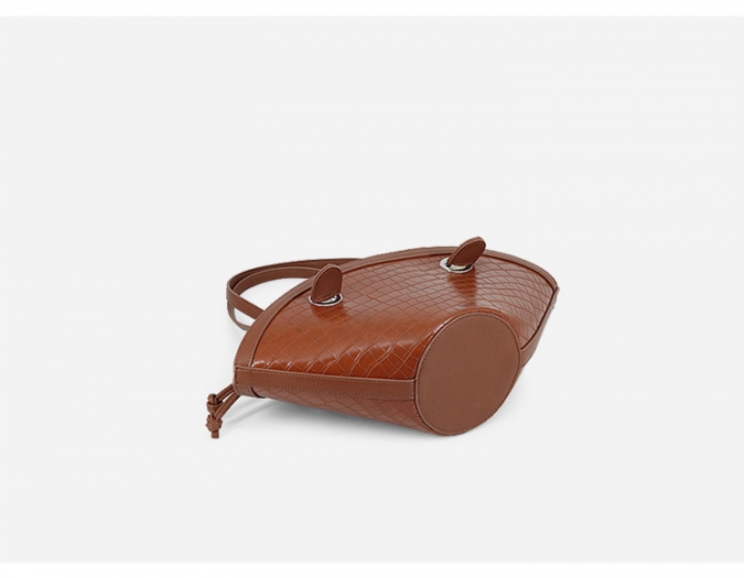 Crocodile PU Leather Long Shoulder Strap Tote Dumpling 2 Pcs Handbag Set 