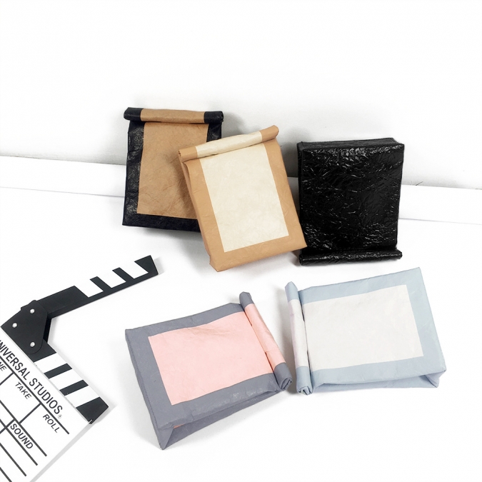 European and American Fashion New Kraft Paper Fold Simple Waist Bag Ladies Crossbody Bag 