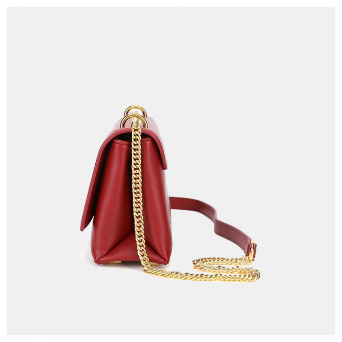 Модные модели Vegan Red Pu кожаные квадратные сумки для женщин 