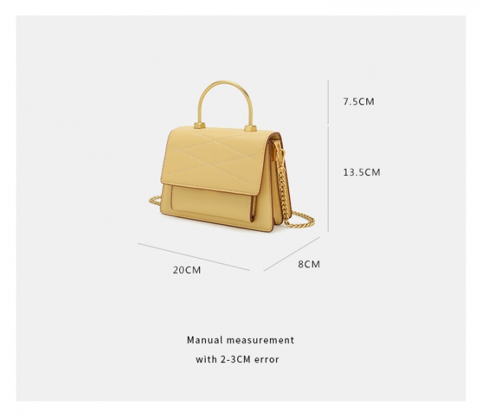 изготовленные на заказ сумки цвета креста тела желтого цвета способа 2020 с ручкой металла 