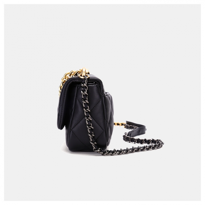 oem fashion популярная черная стеганая сумка через плечо 2020 