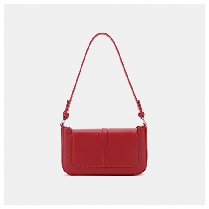 изготовленная на заказ тавро красная веганская кожа подмышка сумка сумка для женщин 